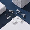 304 Stainless Steel Stud Earring Findings STAS-G224-21S-03-4