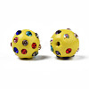 Polymer Clay Rhinestone Beads RB-T017-31K-A-3