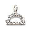 Brass Micro Pave Cubic Zirconia Charms KK-E077-02P-04-1
