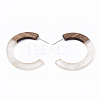Resin & Walnut Wood Stud Earring Findings RESI-R425-01-A03-2