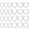 12 Pairs Brass Hoop Earrings for Women EJEW-PH0001-42-1