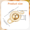 20Pcs 201 Stainless Steel Snap Clasps STAS-GO0001-18G-2