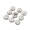 Brass Rhinestone Spacer Beads RB-A014-L12mm-S-5