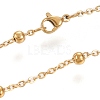 304 Stainless Steel Cable Chain Necklaces X-NJEW-M183-5G-3