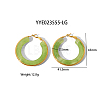 Stylish 304 Stainless Steel Fever Hoop Earrings KA3294-5-1