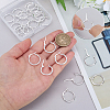12 Pairs Brass Hoop Earrings for Women EJEW-PH0001-42-3
