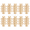 10Pcs Tube Brass Slide Lock Clasps KK-GA0002-44-1