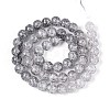 Spray Painted Crackle Glass Beads Strands DGLA-C002-8mm-02-6