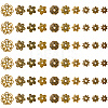 300Pcs 10 Styles Tibetan Style Alloy Bead Caps TIBE-SP0001-24-5