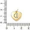 Brass Micro Pave Clear Cubic Zirconia Pendants KK-D229-01G-04-3
