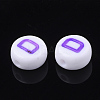 Initial Acrylic Beads X-OACR-E001-20D-2