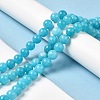Natural Dyed White Jade Beads Strands G-M402-C04-03-2
