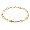 Bohemia Brass Round Beaded Stretch Bracelets TK0566-7-1