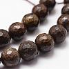 Natural Bronzite Beads Strands G-D840-18-10mm-3