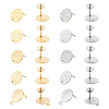 DICOSMETIC 40Pcs 10 Style 304 Stainless Steel Ear Stud Findings STAS-DC0001-43-1