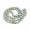 Electroplate Non-magnetic Synthetic Hematite Beads Strands X-G-T061-101C-2