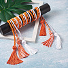 6Pcs 3 Style Polyester Tassel Big Pendant Decorations FIND-TA0001-50-4