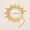 Fashion Brass Multi-layer Coin Tassel Anklets for Women FV4872-4