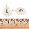 Natural Quartz Crystal & Cubic Zirconia Pendants G-Z076-01G-17-3