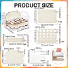 Acrylic & Wood Oil Painting Brush Pen Storage Rack ODIS-WH0043-245-2