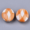 Painted Acrylic Beads X-ACRP-N002-01-4