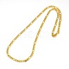 304 Stainless Steel Figaro Chain Necklace Making X-STAS-A028-N023G-1