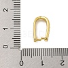 Rack Plating Brass Micro Pave Clear Cubic Zirconia Ice Pick Pinch Bails KK-F876-11G-3