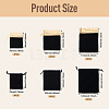 24Pcs 6 Styles Rectangle Velvet Jewelry Drawstring Bags TP-TA0001-08-4