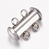 Tarnish Resistant 304 Stainless Steel Slide Lock Clasps STAS-P100-24P-2
