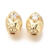 Brass Micro Pave Cubic Zirconia Beads KK-Q001-01G-1