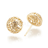 Brass Stud Earrings Findings X-KK-S345-222-2