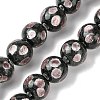 Handmade Silver Sand Lampwork Beads Strands LAMP-A003-01D-1