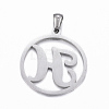 Non-Tarnish 304 Stainless Steel Pendants STAS-K162-050P-2