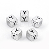 Plated Acrylic Beads PB43C9308-Y-1