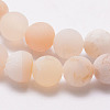 Natural Druzy Geode Agate Bead Strands G-K166-09-10mm-01-5