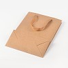 Rectangle Kraft Paper Bags with Handle AJEW-L048A-02-2