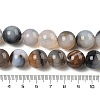 Natural Dendritic Agate Beads Strands G-A248-A07-06-5