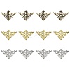 12Pcs 3 Colors Iron Filigree Joiner Links IFIN-YW0003-47-1