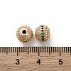 Brass Micro Pave Cubic Zirconia Beads KK-C071-08G-4