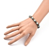 Natural Howlite Stretch Bracelets BJEW-JB05359-04-3
