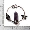 Natural Amethyst Faceted Pointed Bullet Big Pendants G-A221-01C-3