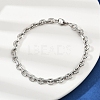 201 Stainless Steel Cuba Style Chian Bracelet for Men LS-BJEW-B138-06P-01-2