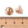 Rack Plating Brass Ear Nuts X-KK-G480-06RG-3