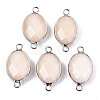 Natural White Jade Links/Connectors G-T131-102-28-1