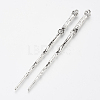 Tibetan Style Alloy Hair Stick Findings X-TIBE-Q083-002AS-RS-1