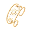 304 Stainless Steel Enamel Cuff Bangles for Women LS-BJEW-D306-06G-2