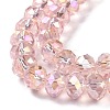 Electroplate Glass Beads Strands EGLA-D020-8x5mm-69-3