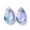 Transparent Glass Charms GLAA-O017-01J-4