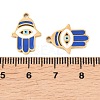 304 Stainless Steel Enamel Pendants STAS-Z190-09G-07-3