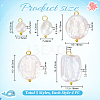 20Pcs 5 Style Natural Pearl Pendants PALLOY-PH01822-4